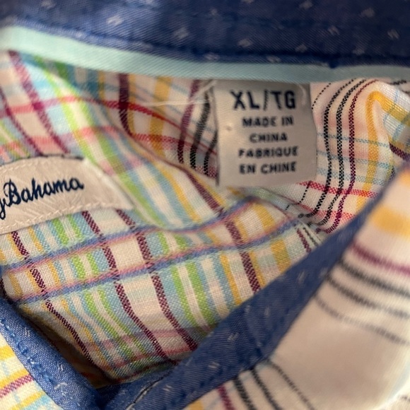 TOMMY BAHAMA linen long-sleeve shirt in pastel plaid - Picture 2 of 4